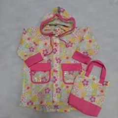 Branshes 花柄レインコート 100cm