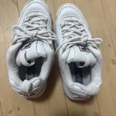 FILA 厚底スニーカー ディスラプター2 靴 盛れる ホワイト 王道 人気のサムネイル