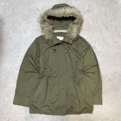 Samansa Mos2 blue サマンサモスモス モッズコート ファー付 M