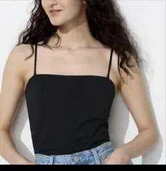 ユニクロ　エアリズムコットンブラチューブトップ S　黒