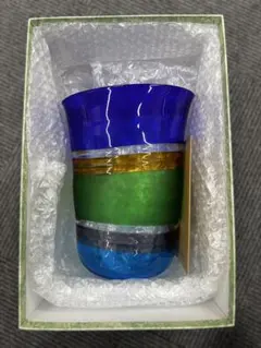 ADヴァレンチーナ　空の青、海の緑　花瓶　花器ガラス　フラワーベース