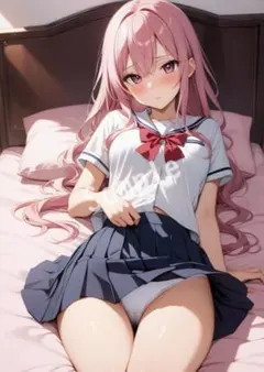 アニメファンアート JK グラビア A4 ポスター イラスト ★00107162