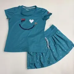 FILA スマイルプリント Tシャツ ＆スカート セット　テニスウェア