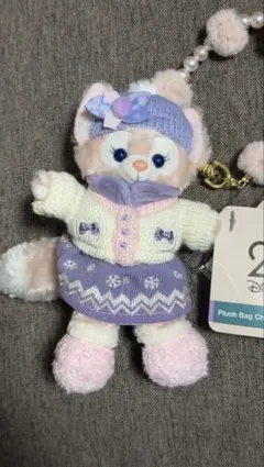 香港ディズニー　20周年　リーナベル　ぬいぐるみチャーム　キーホルダー