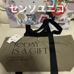 センソユニコ　トートバッグ　カーキー　新品タグ付き