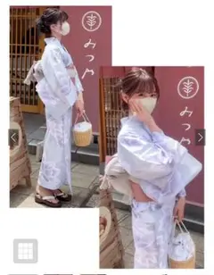 GRL 蓮の花柄浴衣セット［gi1318］