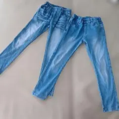 ブランシェス　デニムブルー スキニーパンツ 120cm