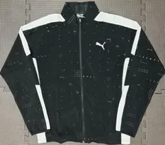 Puma 幾何学模様 ブラックジャケット size：S