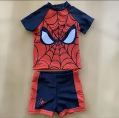 キッズ　水着　上下セット　スパイダーマン　5Y(104〜110cm) 男の子