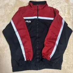 ビ*ビ様 FILA 90s USA製トラックジャケット 赤白黒 Sサイズ※日本サ
