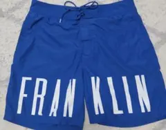 FRANKLIN & MARSHALL ロゴ入りショートパンツ 青のサムネイル