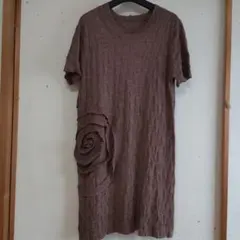 ヨーガンレール　織りのオシャレな　チュニック　ワンピース