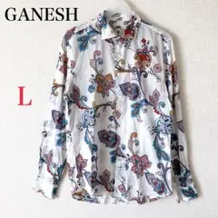 GANESH ガネーシュ カジュアルシャツ メンズ Lサイズ