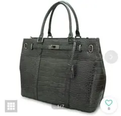 【新品・未使用・完売品】VANQUISH 2wayトートバッグ 黒クロコダイル風