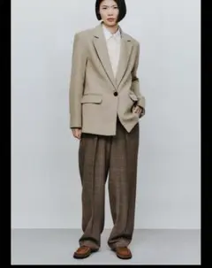 ZWコレクション チェック柄ダーツパンツ　元値10,000