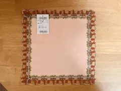 【新品】近沢レース　ハンカチ（ナポリタン）サーモンピンク