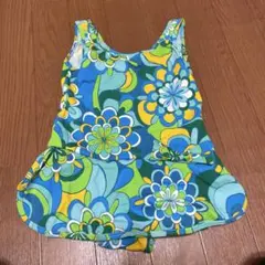 花柄 女の子 ワンピース水着