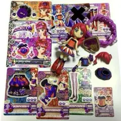 アイカツ　紅林珠璃　まとめ売り　ドレスアップドール　エールブレス　カード アイカツ 紅林珠璃 まとめ売り ドレスアップドール エールブレス