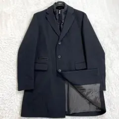 【極美品】HUGO BOSS 2way チェスターコート チャコールグレー XLのサムネイル