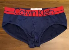 カルバンクライン　新品　メンズ　ヒップブリーフ(レッド/ネイビーS)