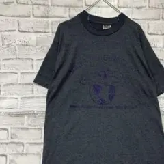 USA製90sヴィンテージTシャツ！シングルステッチ　グレー半袖古着　L30
