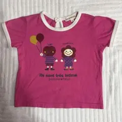 3can4on ピンク キャラクター Tシャツ　2枚セット