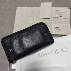 JIMMY CHOO ジミーチュウ長財布 財布 スタッズ ラウンドファスナーのサムネイル