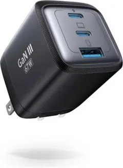 67W 超軽量 急速充電器 type-c usb 超ミニ 折り畳み式 AA79F