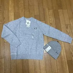 ユニクロ　アニヤ　ハインドマーチ　クールネックセーター　ニット帽