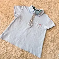 familiar ポロシャツ 120 ライトブルー