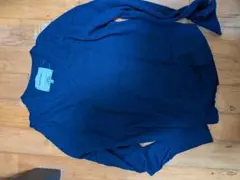 THE INOUE BROTHERS ブルー Vネック セーター M