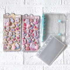 ぷくぷく シール 立体 A7 バインダー 推し活 セット 収納 シール帳 3D