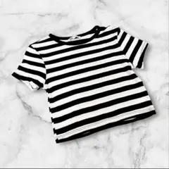 3*a様 ザラ　半袖Tシャツ　M ホワイト　ブラック　ボーダー