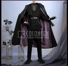にじさんじ 葛葉 コスプレ衣装 黒スーツ マフィア衣装　ウィッグ付き