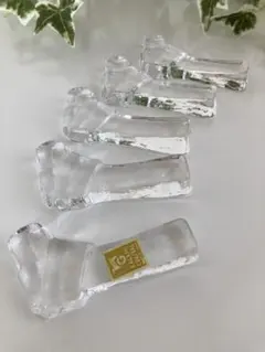 カガミクリスタル　箸置き 5個セット【未使用品】