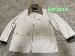 Barbour コーデュロイ襟 ブルゾン ホワイト Sサイズ美品のサムネイル