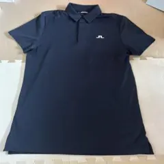 【ジェイリンドバーグ】人気バックブリッジ総柄 ストレッチゴルフ半袖ポロシャツ L