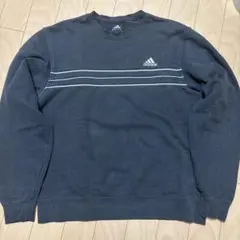 adidas ストライプ トレーナー ダークグレーのサムネイル