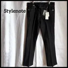 新品 タグ付き スタイルノートブラックストレートデニム 千趣会 ストレッチのサムネイル
