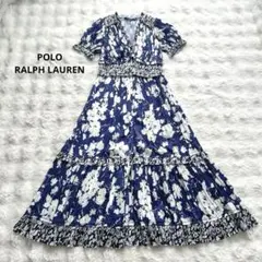 大きいサイズ✨ポロラルフローレン★プリーツ　フローラル　プリント　ドレス　ワンピ