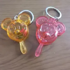 Disney ミッキーマウス アイスバー キーチェーン 2個セットのサムネイル