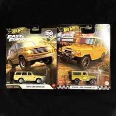 【ホットウィール】プレミアム ミニカー ランドクルーザー ランクル ２台セット