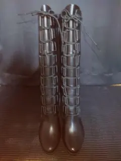 【nona様専用】Timberland 黒 レースアップ ロングブーツ 24cm