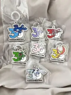 ガチャ　ポケモン30周年 メタルチャームマスコット　コンプリートセット