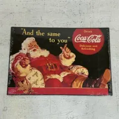 未開封 コカコーラ サンタクロース 紙看板 クリスマス レトロ ヴィンテージ