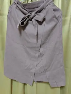 【美品】マジェスティックレゴン ウエストリボン ラップ風 タイトスカートのサムネイル