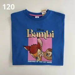 新品 (120) バンビ 半袖 Tシャツ 綿100% ディズニー Littcのサムネイル