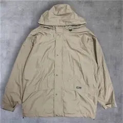 ellesse ベージュブラウン フード付き ナイロンジャケット