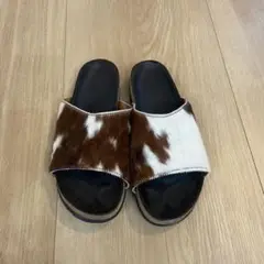 BOSABO ハラコ レザー サンダル