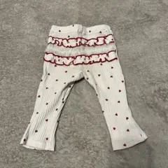 プティマイン♡ハート柄フリル付きパンツ ♡80cm